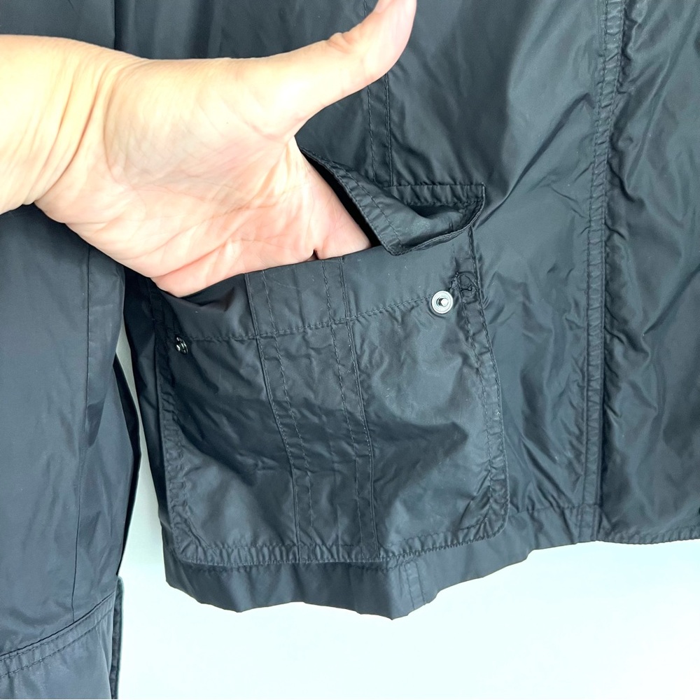 Burberry Black High-Collar Hooded Trench Jacket - Picture 9 of 16